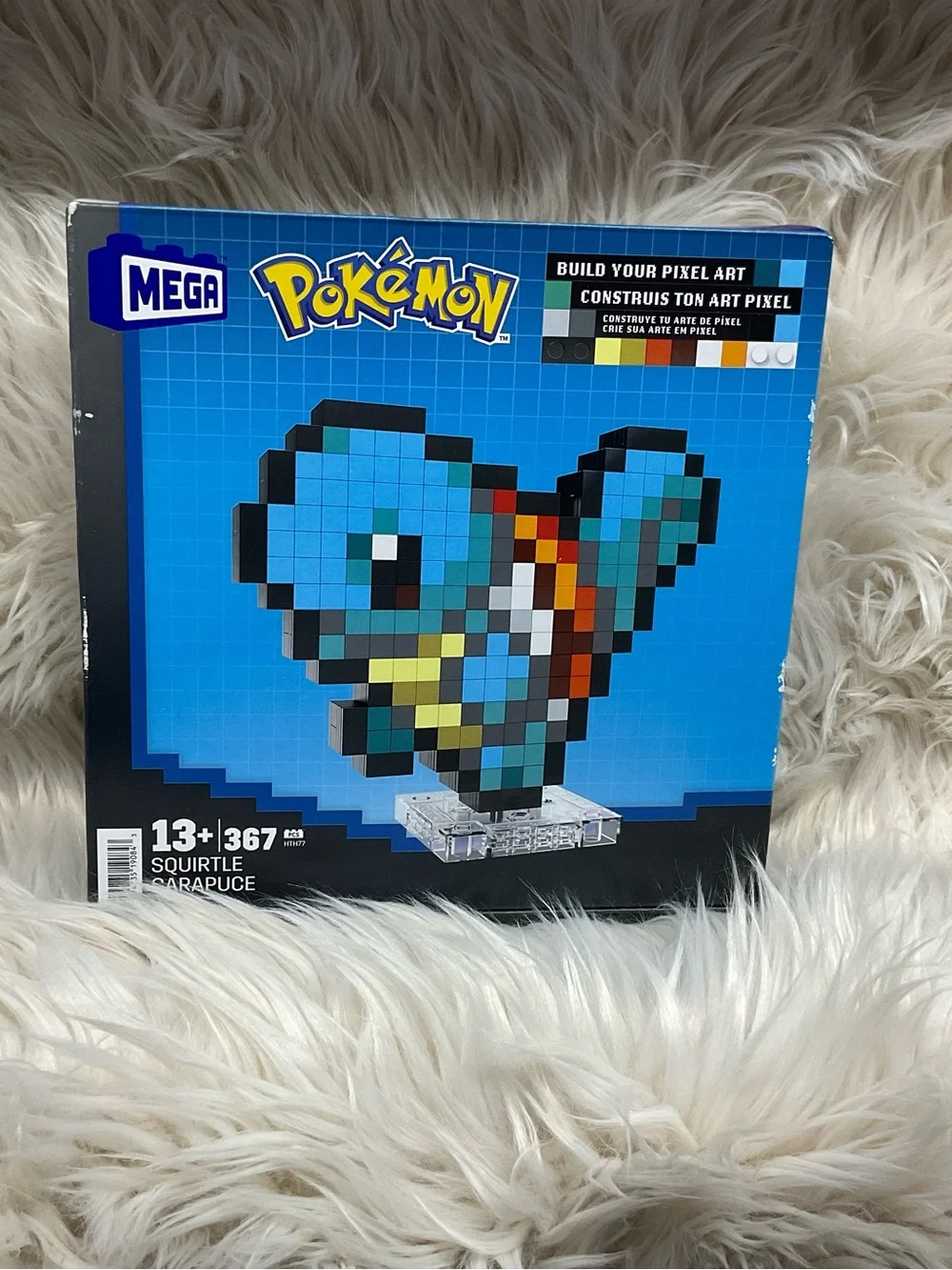 Pokemon Pixel Art Squirtle Building Kit - Blue